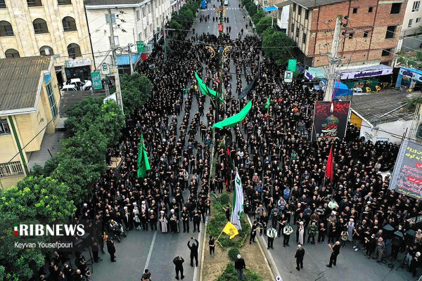اجتماع عزاداران حسینی شهرستان بابل در روز تاسوعا