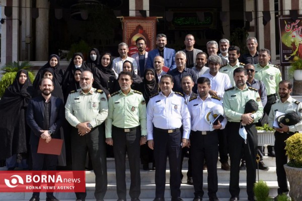مراسم تجلیل از خبرنگاران در فرماندهی انتظامی مازندران
